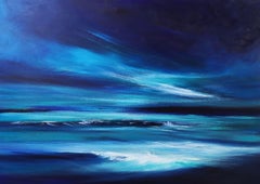 Midnight Blue, Painting, Acrylic on Canvas