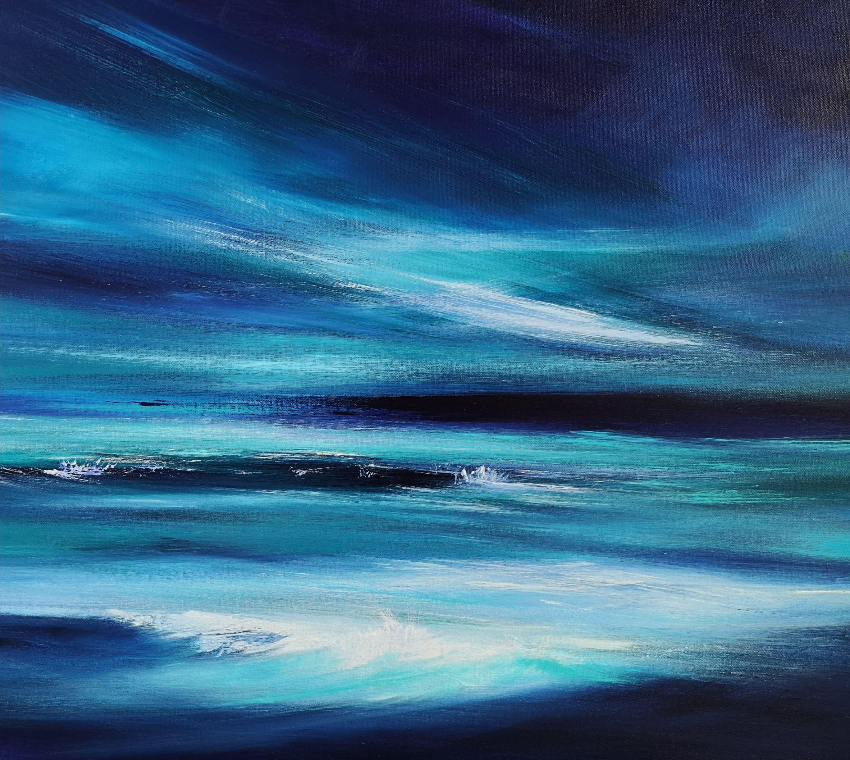 Midnight Blue, Painting, Acrylic on Canvas 1