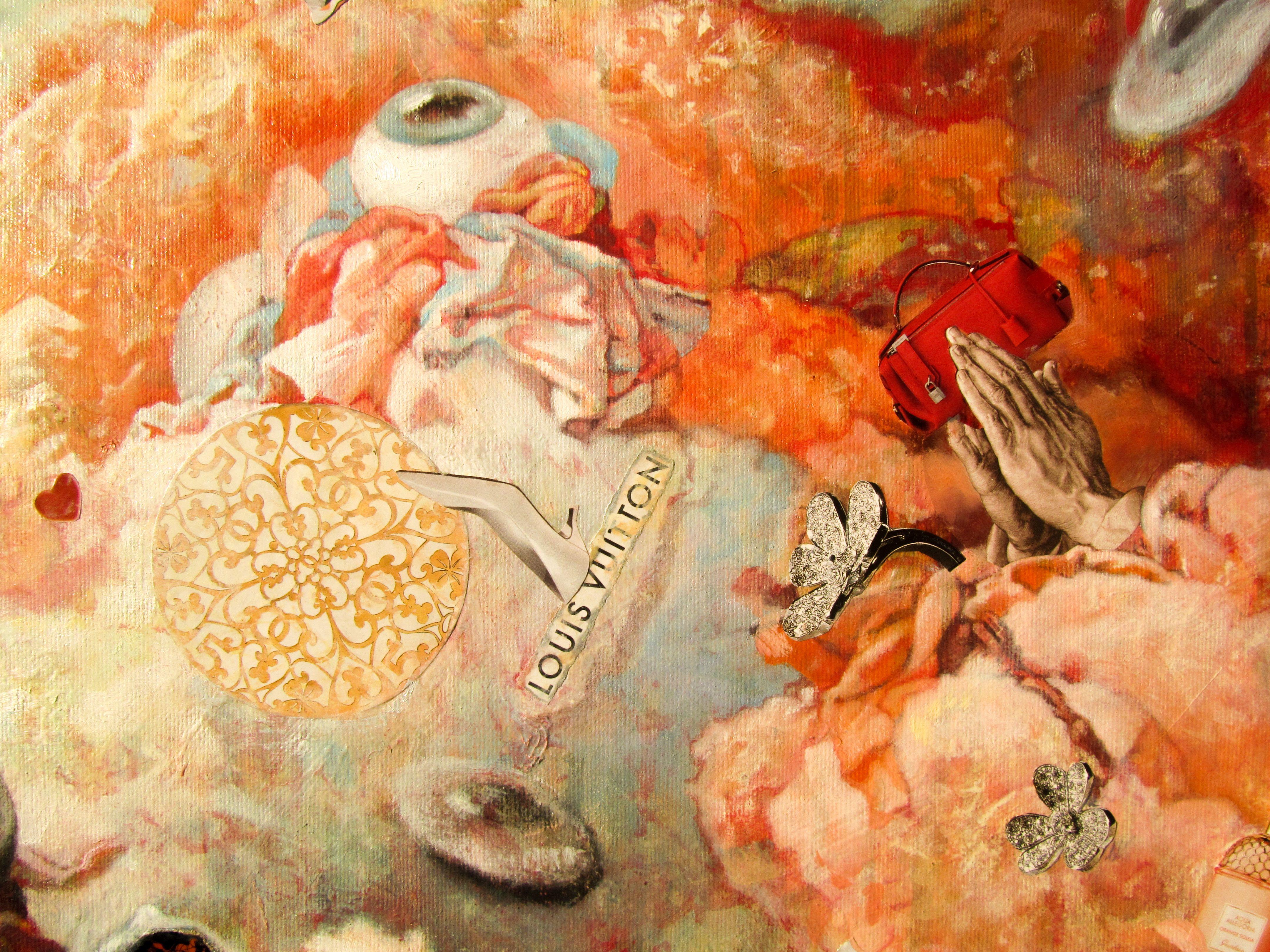 J'ai créé cette image en collaboration avec Zinaida Mikhailova.  Déchets précieux - une image de l'obsession pour les produits de luxe, comme les vêtements, les cosmétiques et les accessoires dans la société moderne. Posséder de tels objets donne à