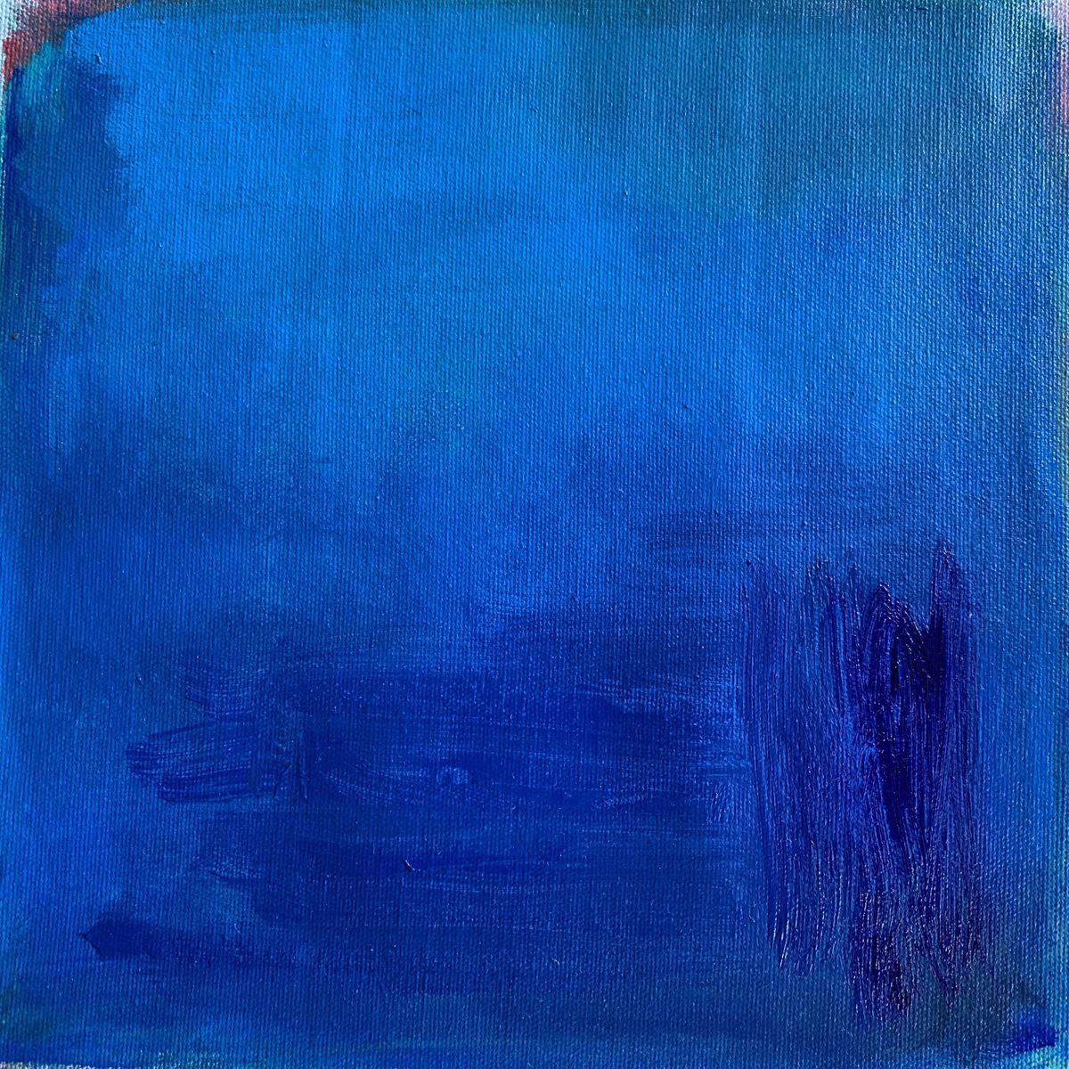 deep blue painting