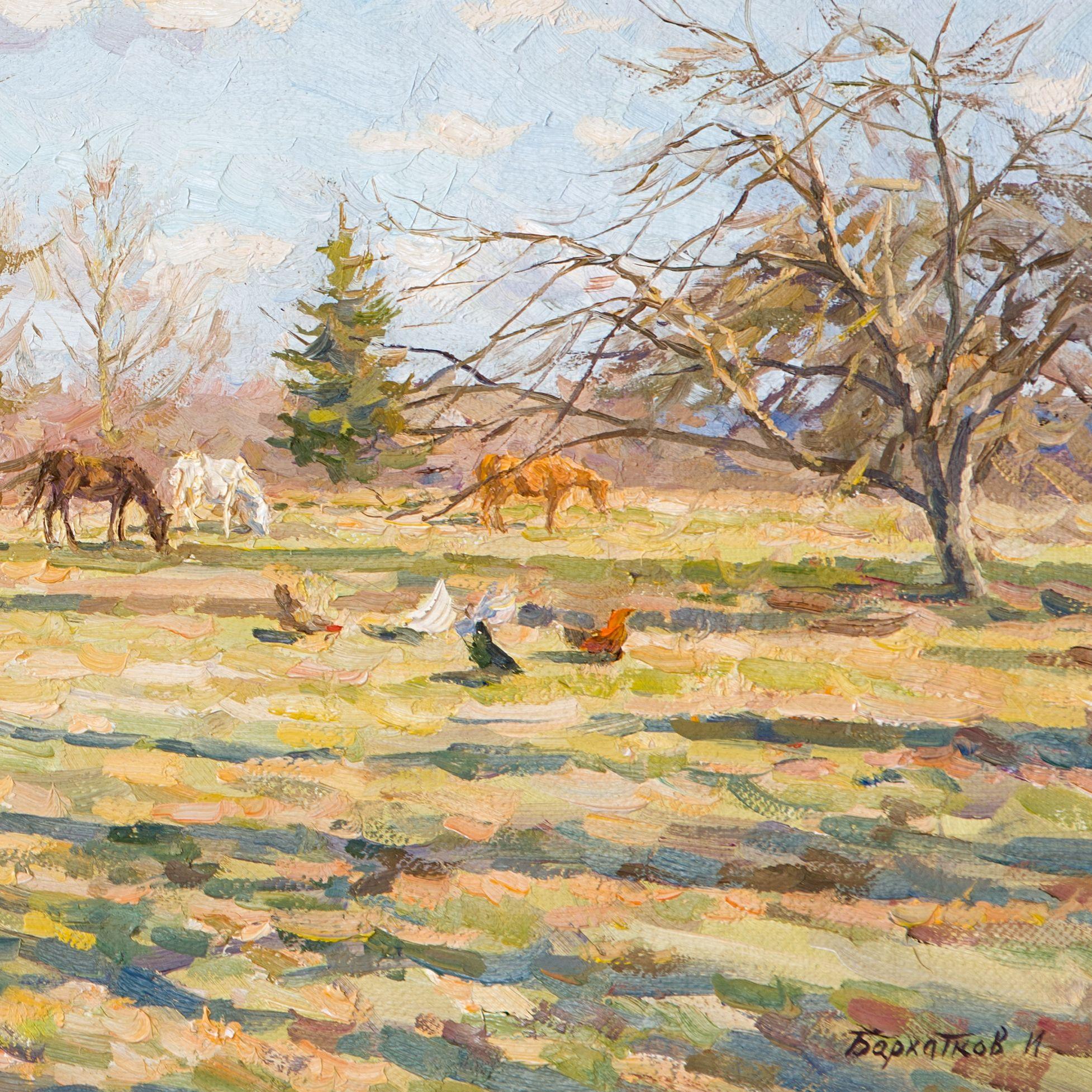 Spring in the Countryside, Painting, Oil on Canvas 1