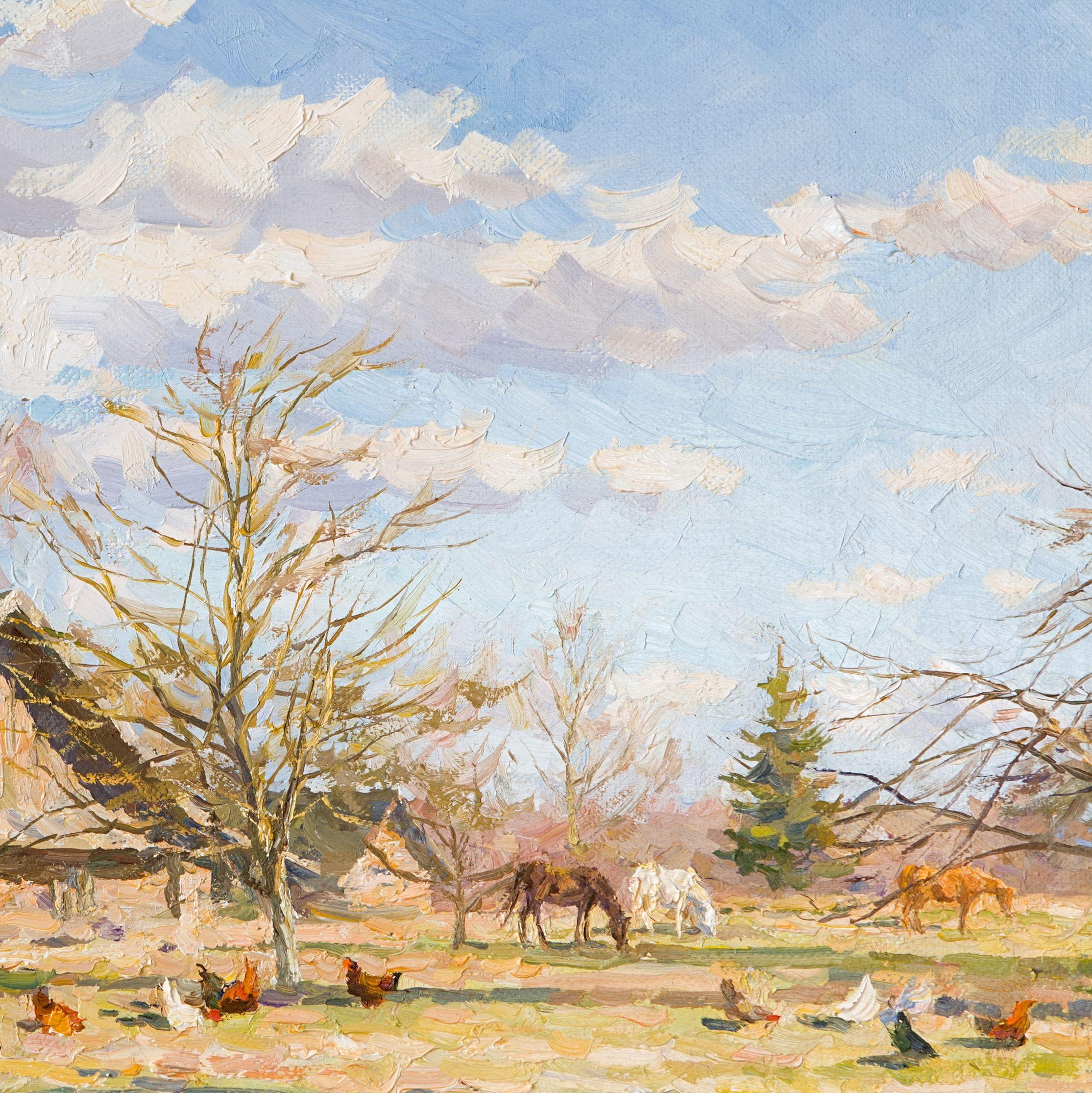 Spring in the Countryside, Painting, Oil on Canvas 2