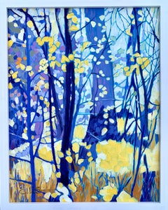 Stand of Birches #2, Painting, Oil on Canvas
