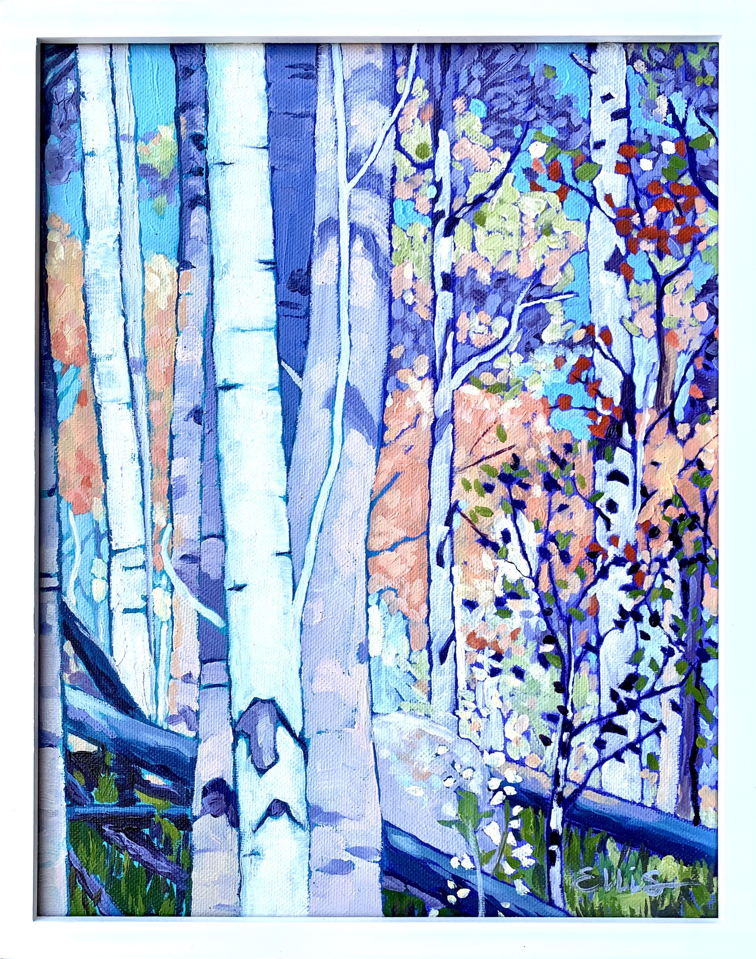 Stand of Birches #1, Painting, Oil on Canvas 1