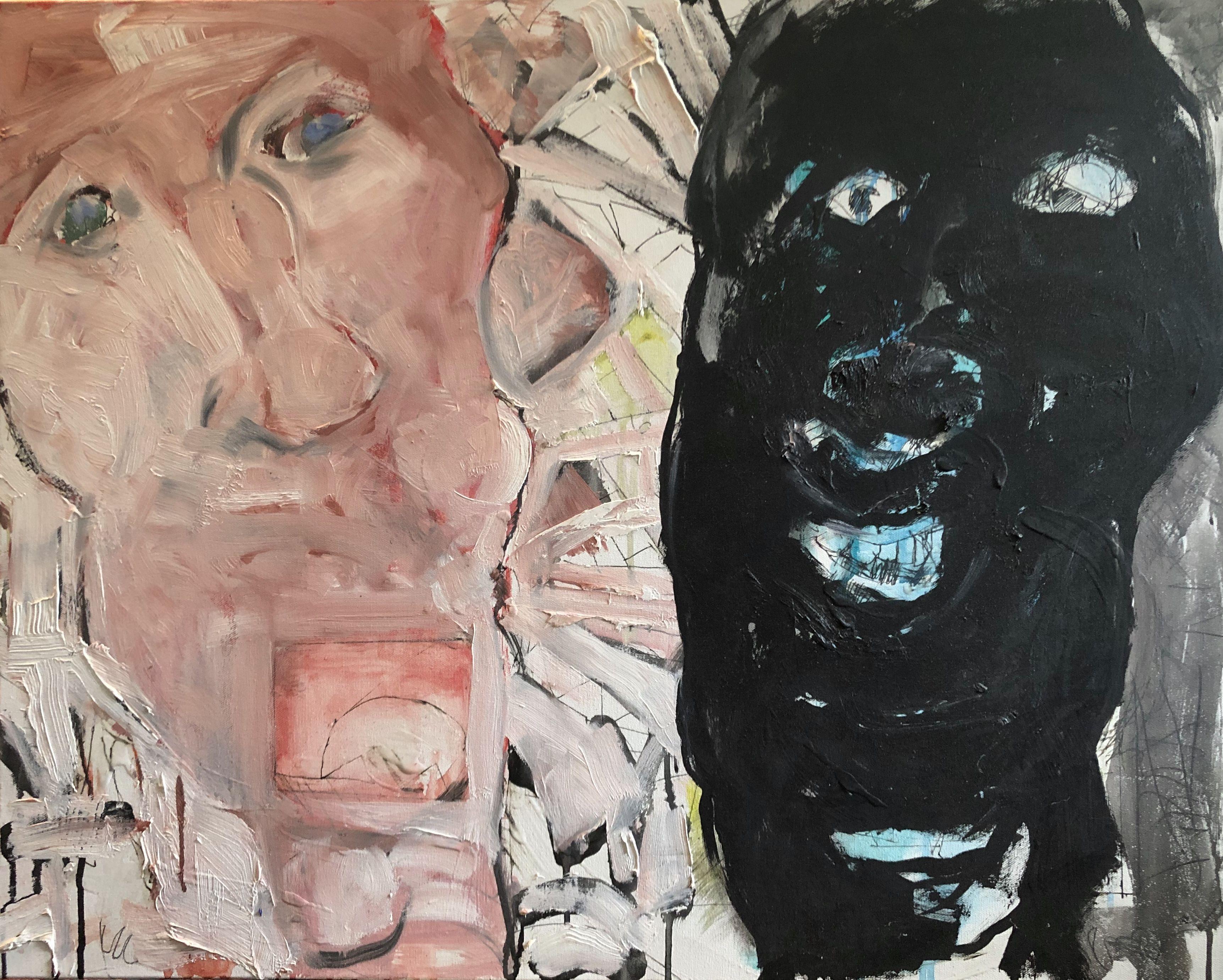 Stereotypen, Gemälde, Öl auf Leinwand – Painting von John Murray