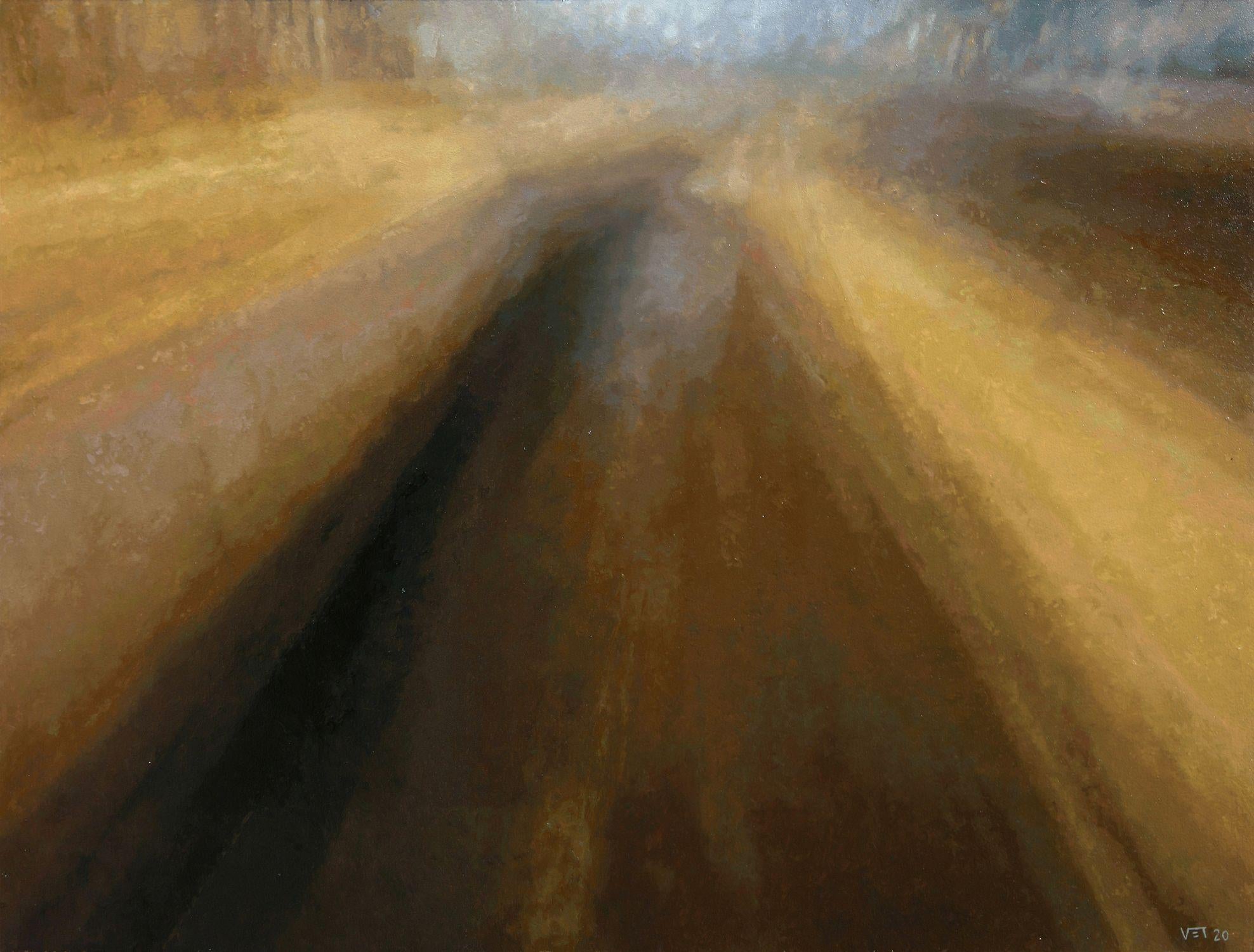 Vaobi, Gemälde, Öl auf MDF-Platte – Painting von Victor Tarres