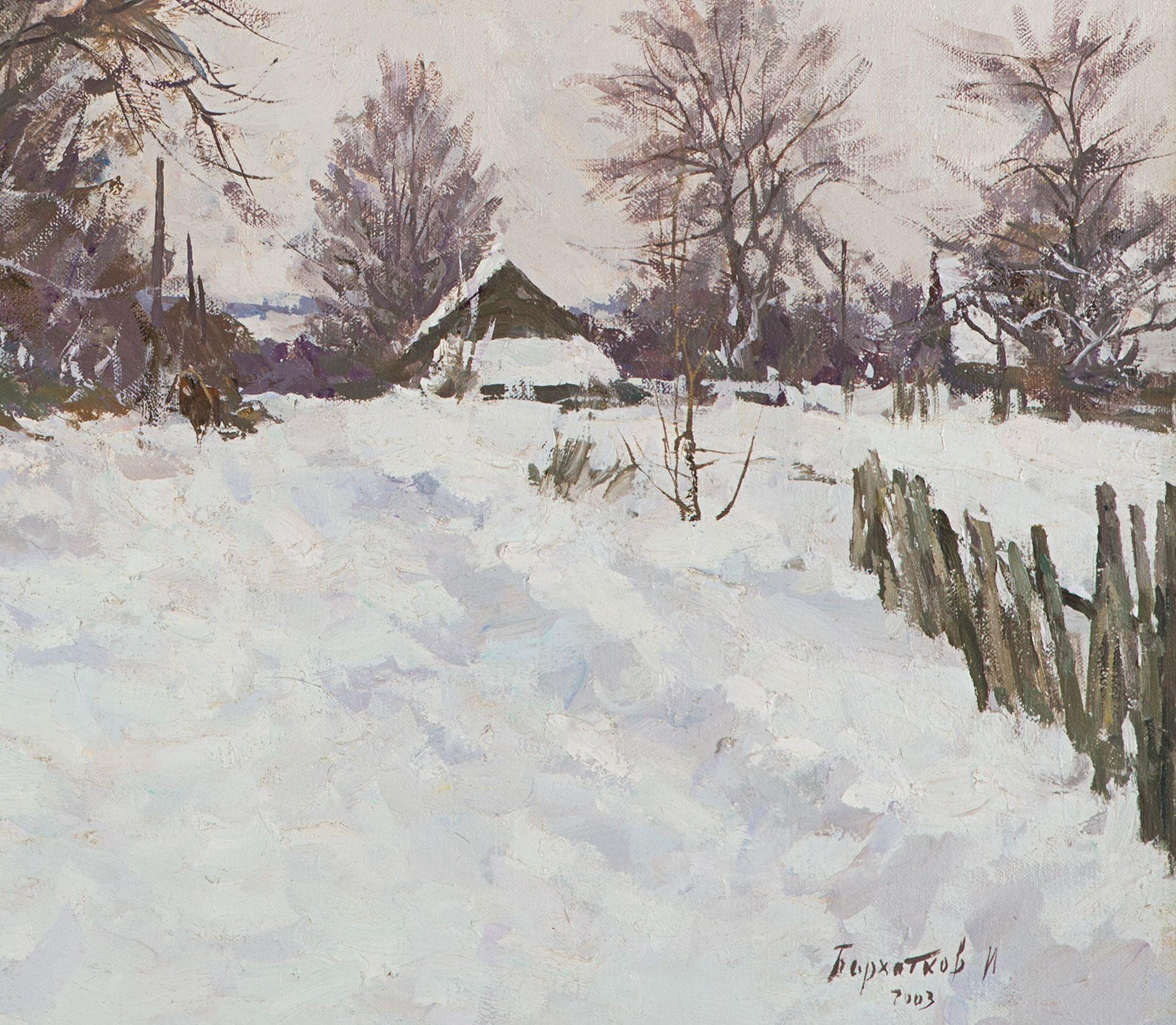Winter in Khoruzhi, Painting, Oil on Canvas 1