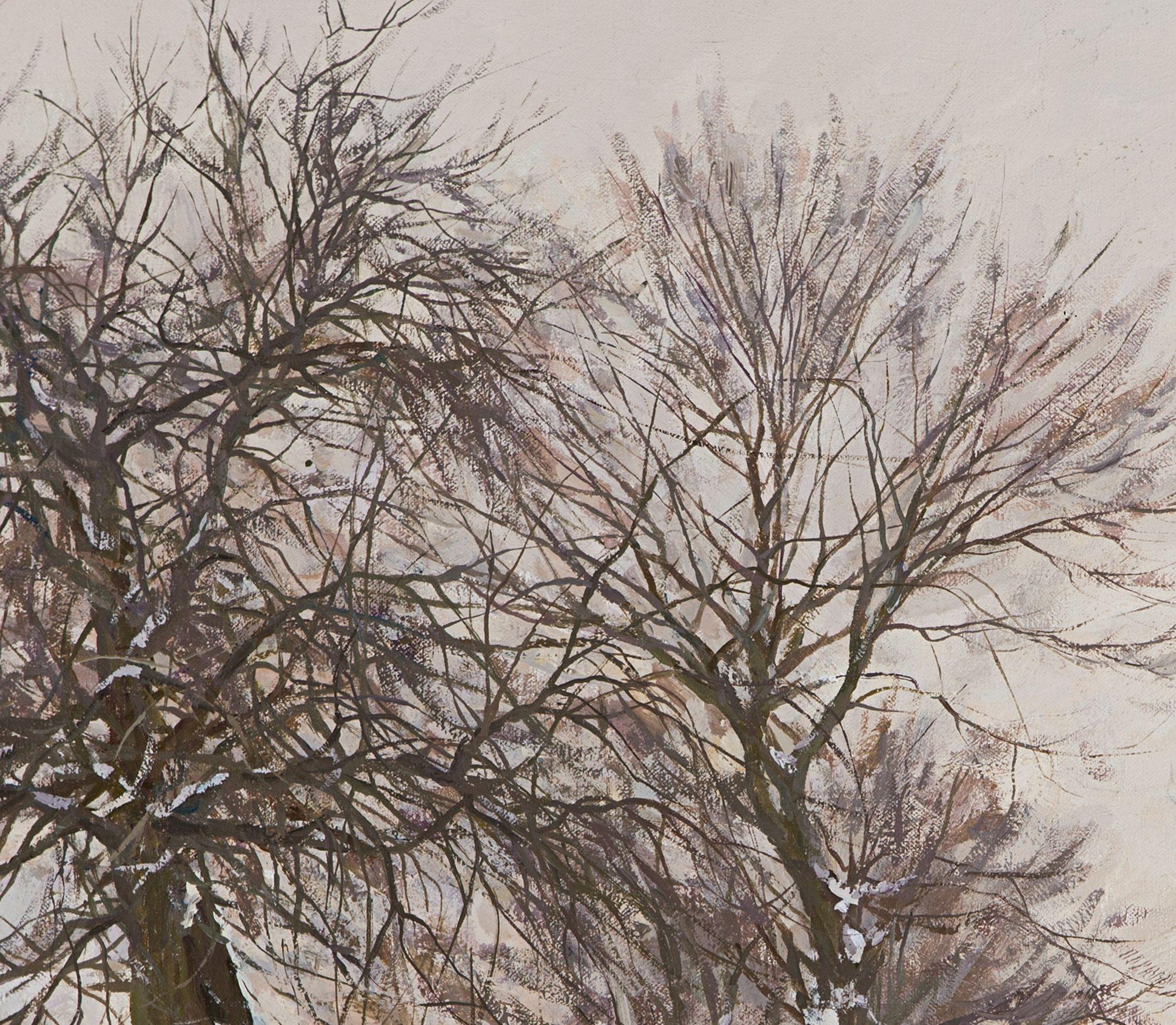Winter in Khoruzhi, Painting, Oil on Canvas 3