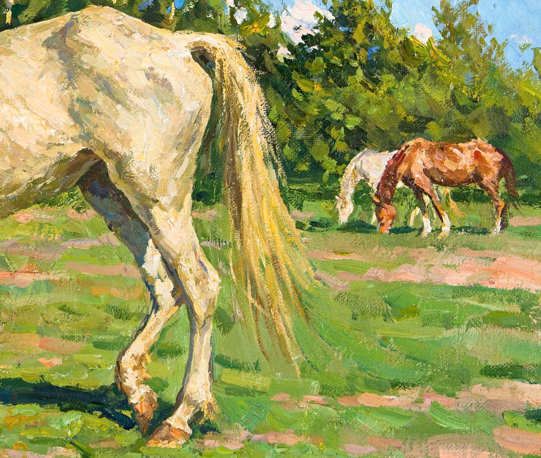 The Old Horse, Painting, Oil on Canvas 2