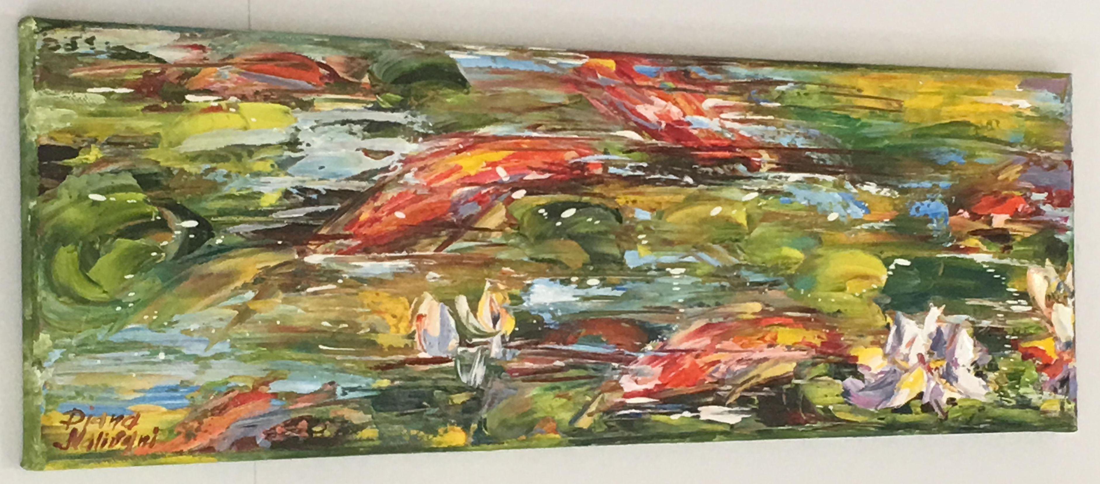 fish paintings on canvas