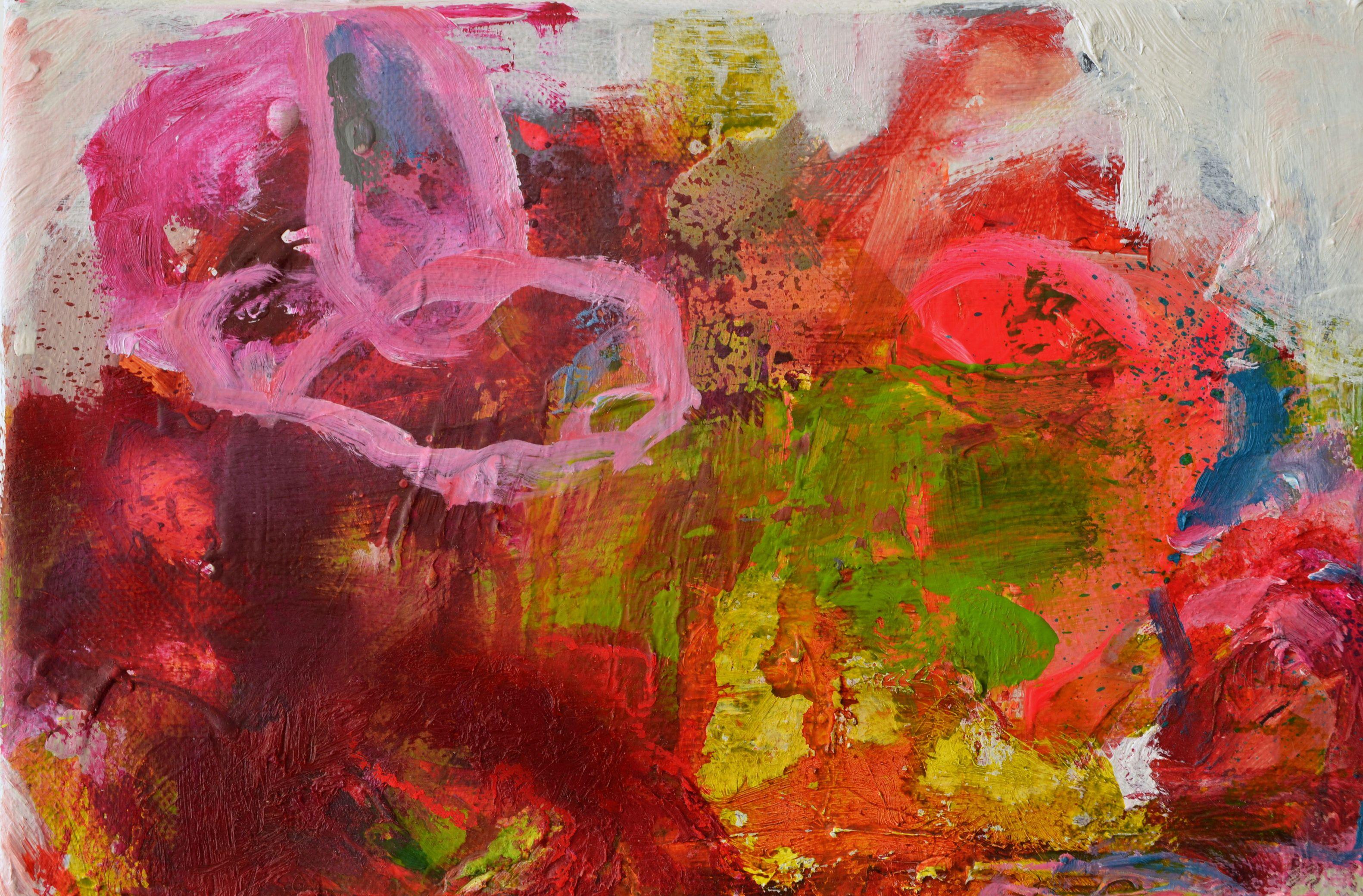 Pareja, Pintura, Acrílico sobre lienzo - Painting de Karin Goeppert