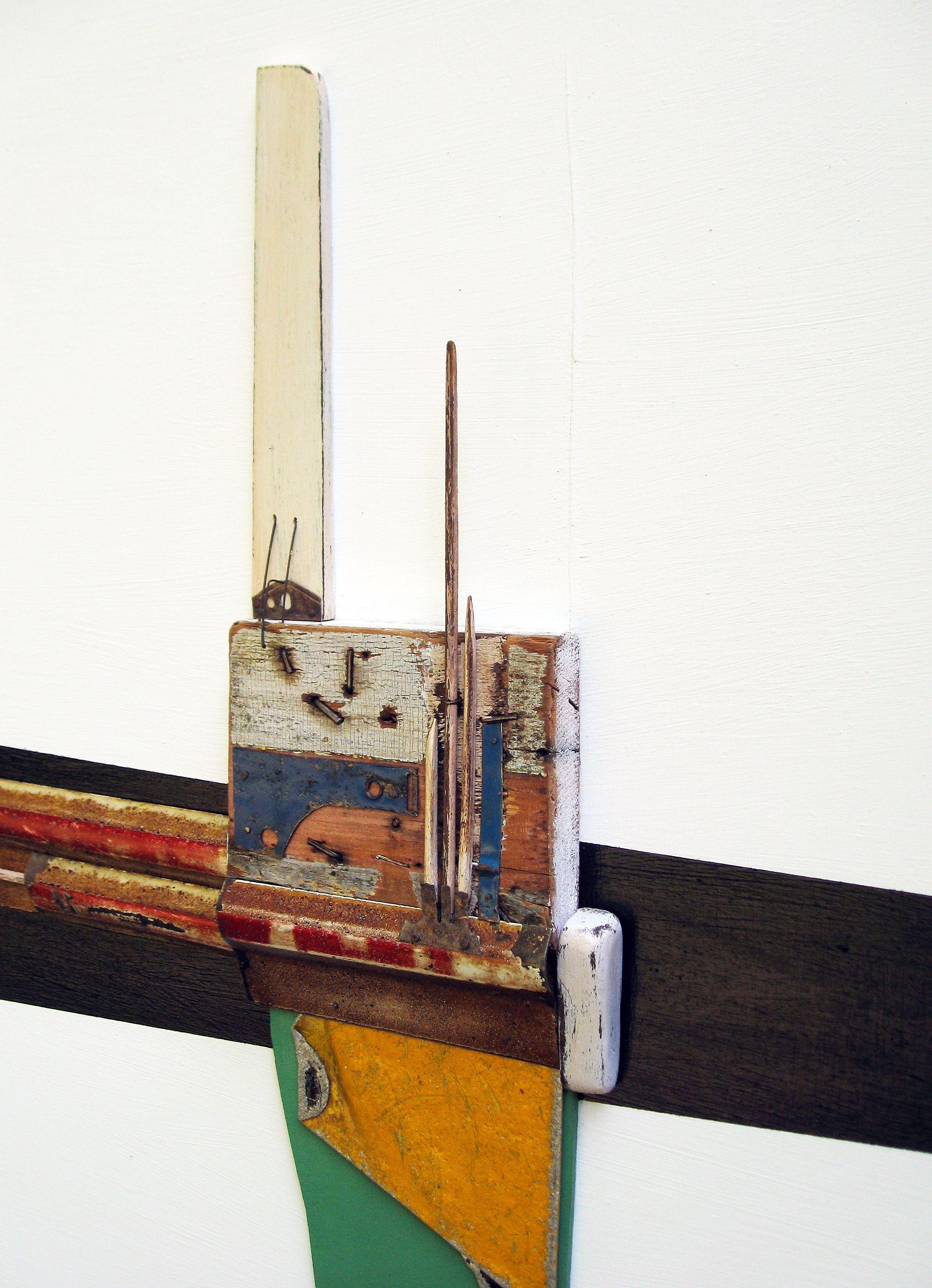 Techniques mixtes sur panneau de bois Os. 19, - Abstrait Mixed Media Art par Mark Mazurczyk