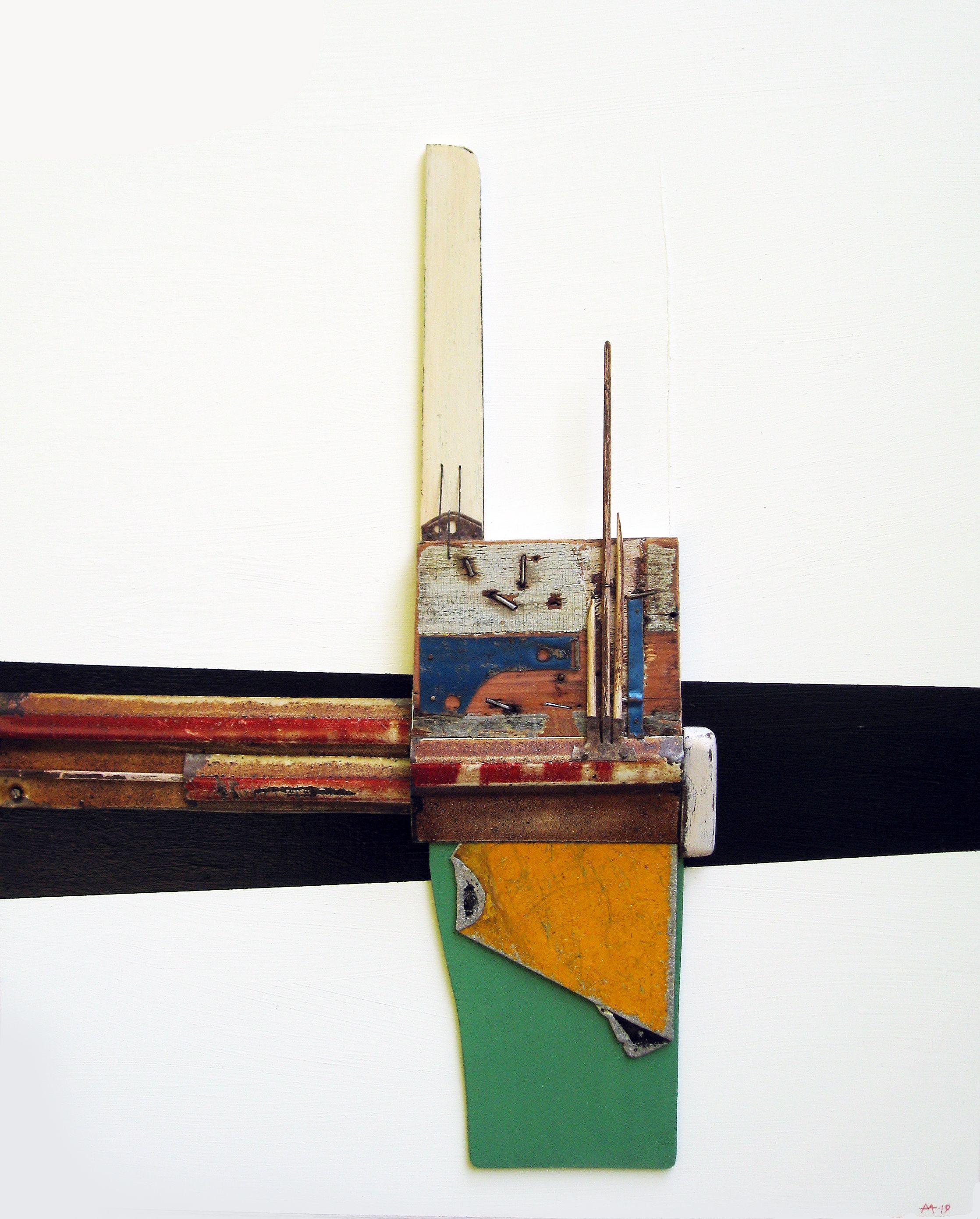 Os. 19, Mixed Media on Wood Panel