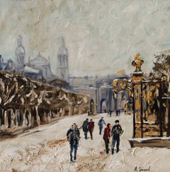 Oil Place CarriÃ¨re Nancy, Painting, Oil on Canvas