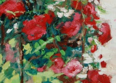 Oil Public garden France, Painting, Oil on Canvas