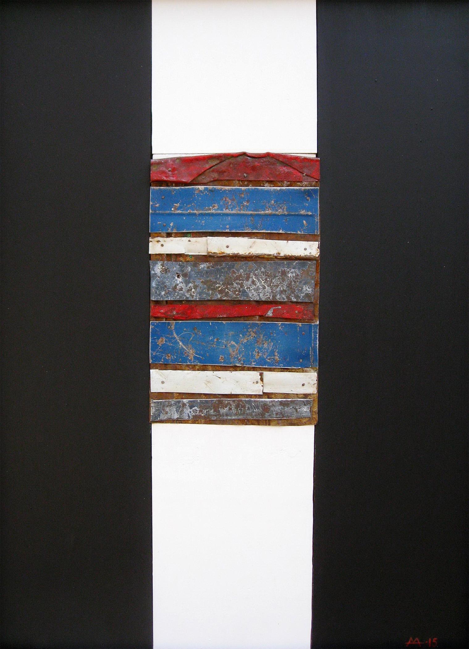 No. 3.3, Mixed Media on Wood Panel