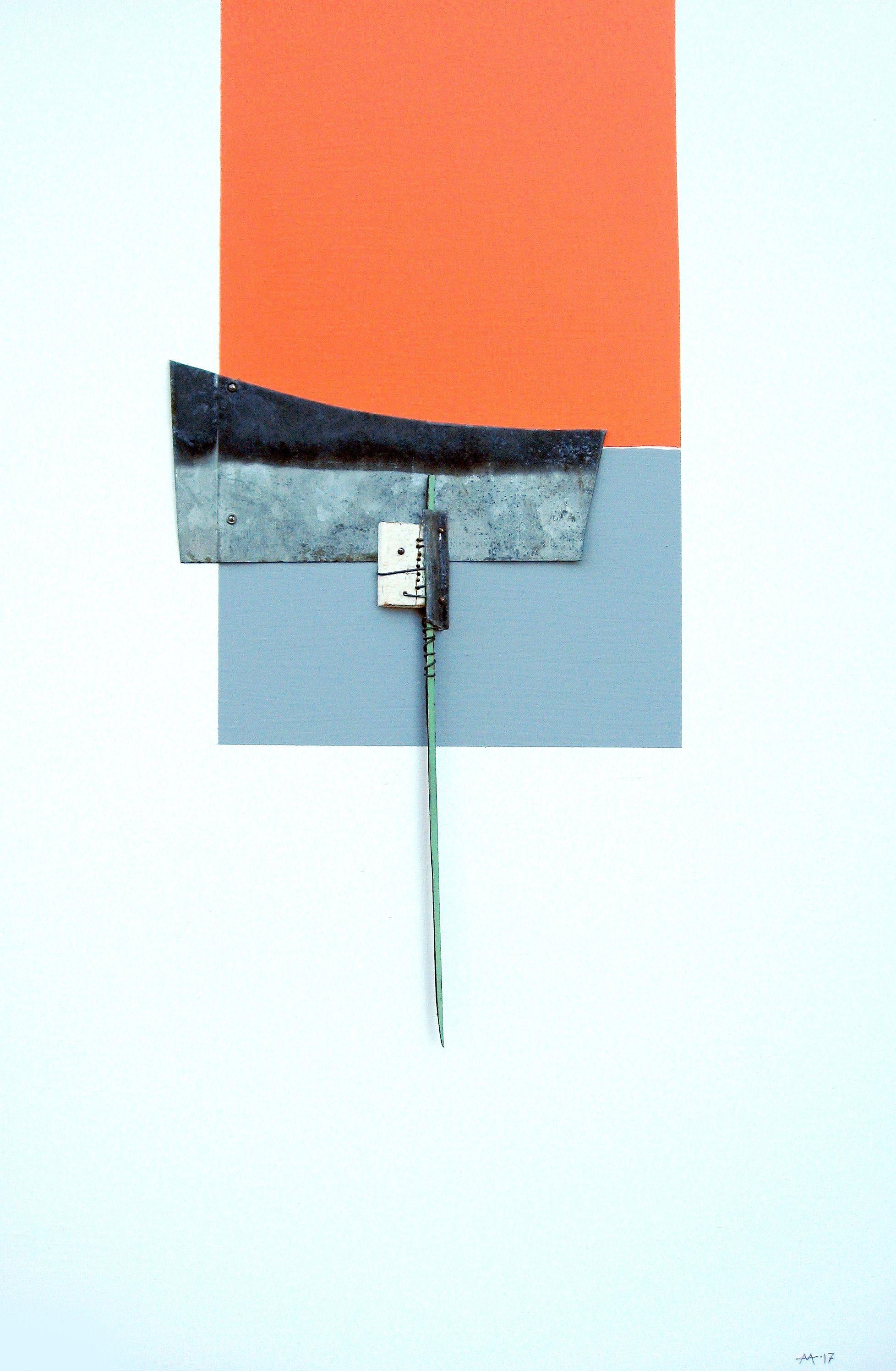 Os. 7, Mixed Media on Wood Panel
