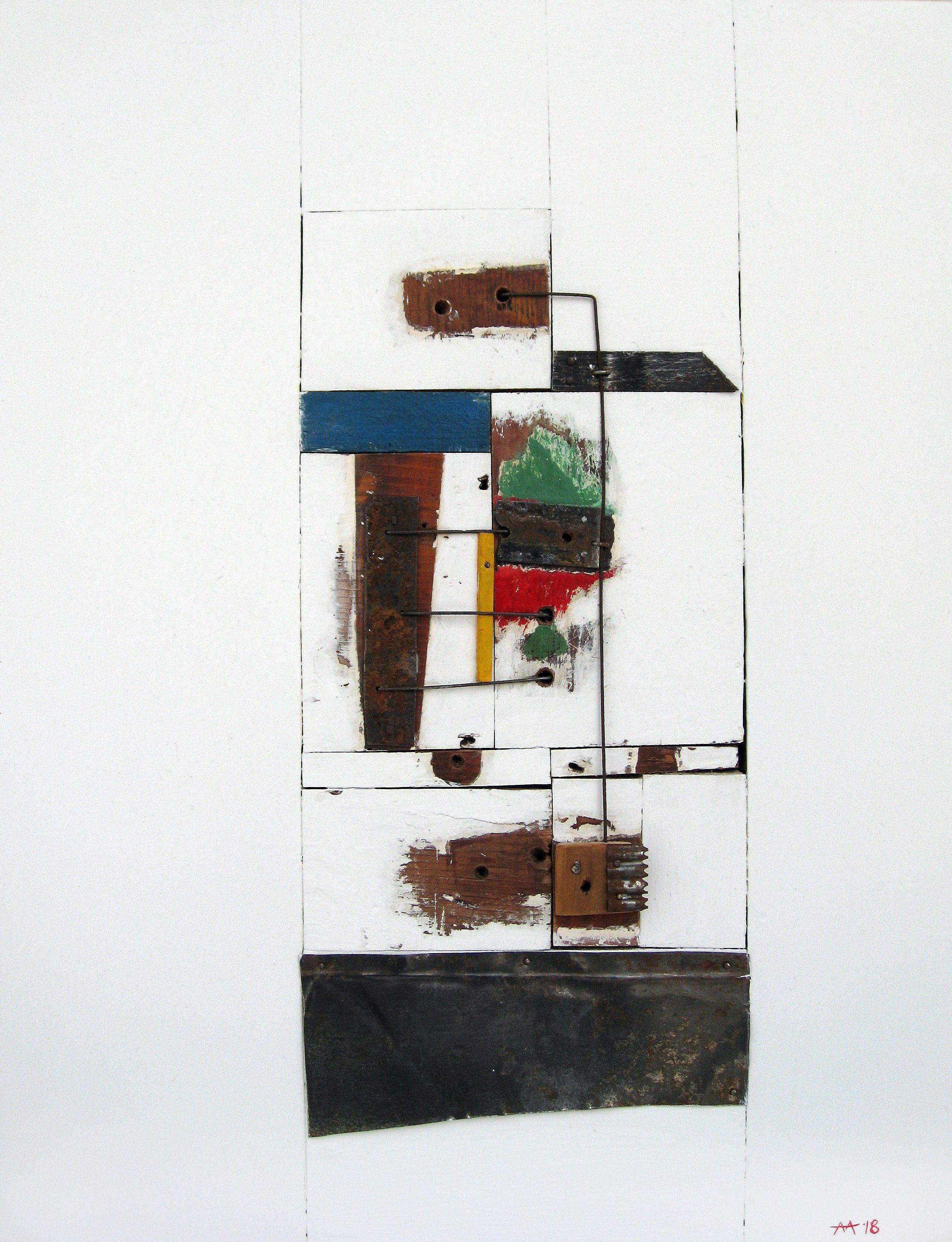 No. 3.5, Tecnica mista su pannello di Wood - Mixed Media Art di Mark Mazurczyk