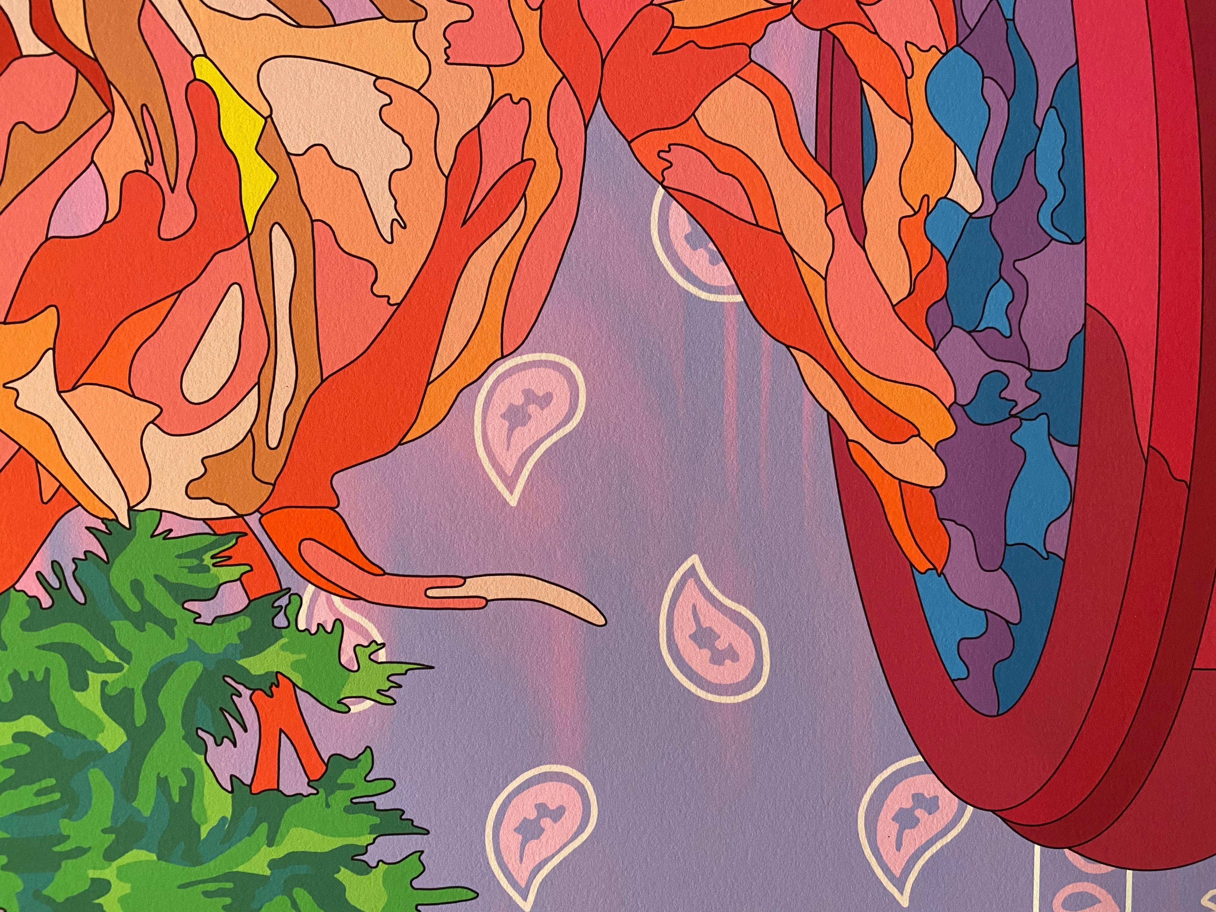 Bonsai 5 - Beige Print by Molly Goldfarb