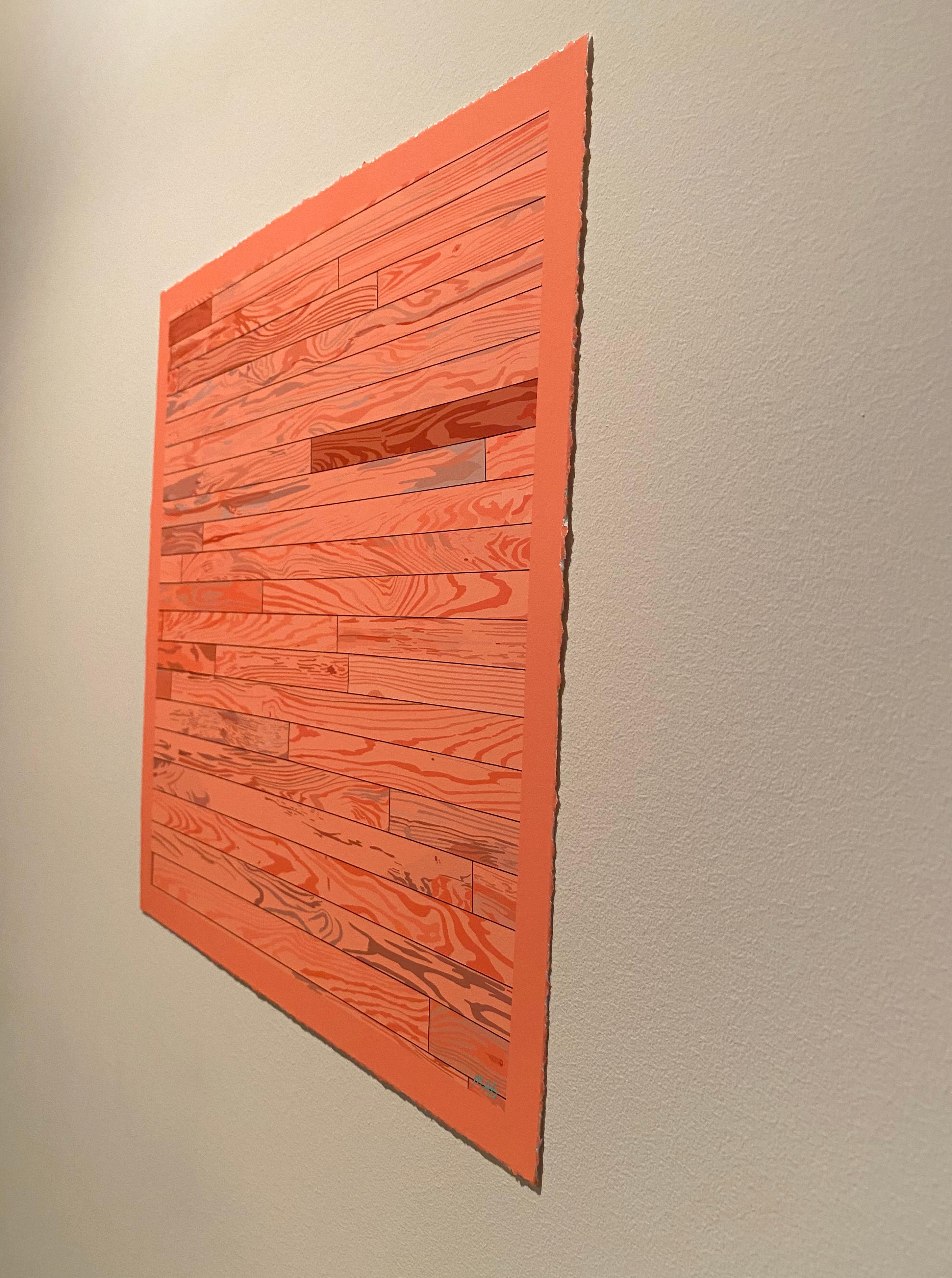 Floored - Orange Still-Life Print by Molly Goldfarb