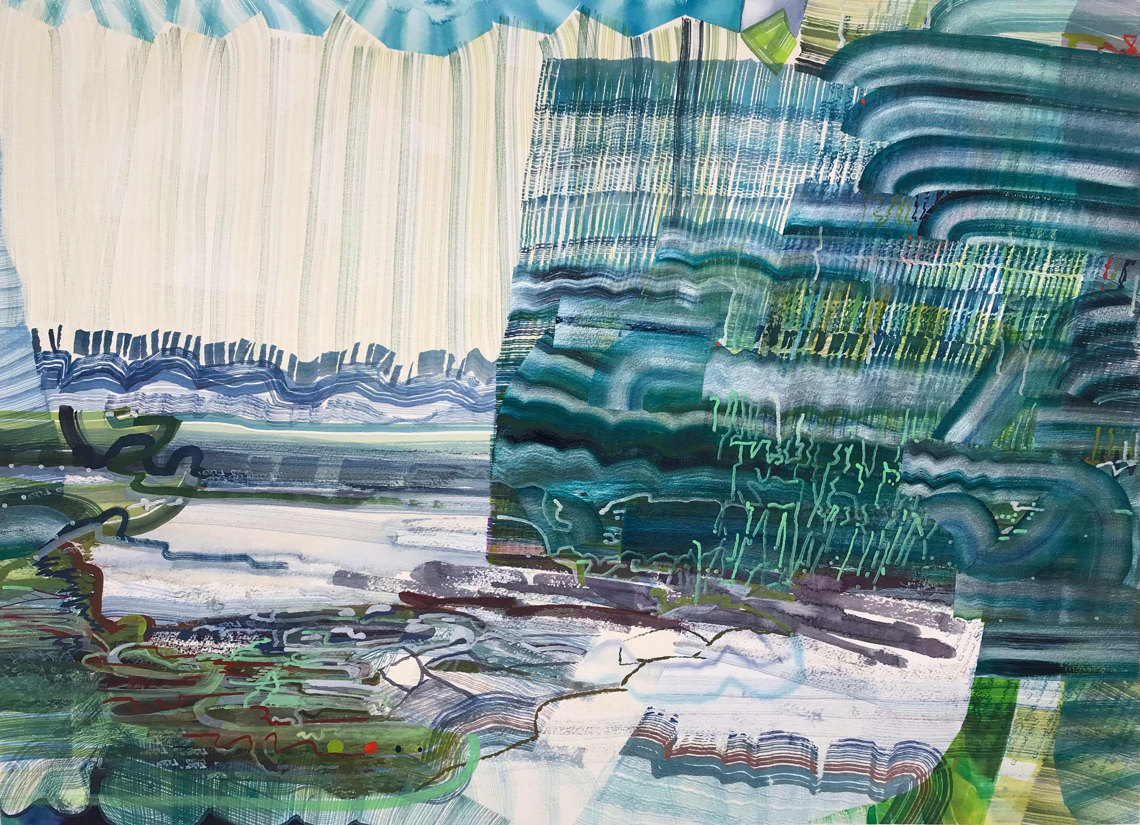 Josette Urso Abstract Drawing - Sea Moss