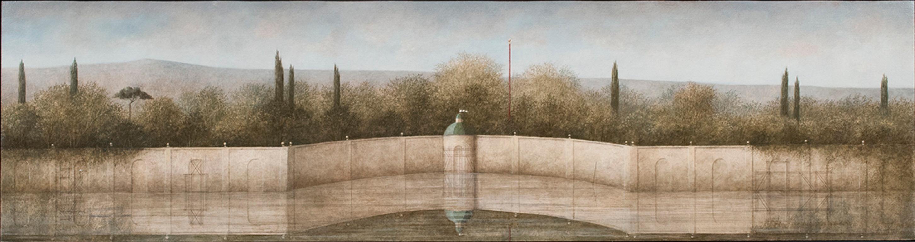 Ana Kapor Landscape Painting - Exedra