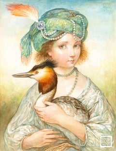 Girl with Grebe