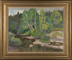 Elizabeth Lamoma Kerr (1905-1990) - Signed 
Framed Mid 20th Century Oil, Creek