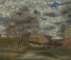 Ronald A. Broad - 1965 Oil, Sparsholt Landscape, Hampshire