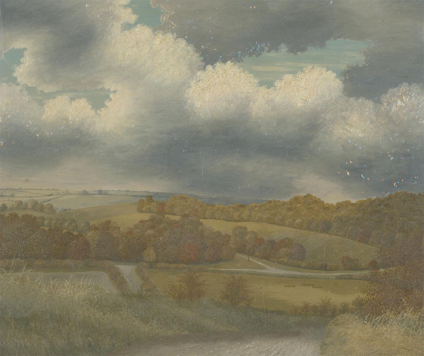 Ronald A. Broad - 1962 Oil, Doyley Bottom from Stoney Lane 1