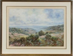 Walter Duncan ARWS (1848-1932) - 1915 Watercolour, Calm View of the Mountains