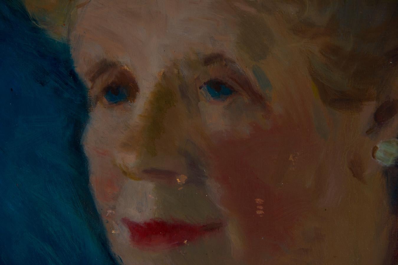 A. Pettet - Framed 1961 Oil, Portrait of a Lady 2