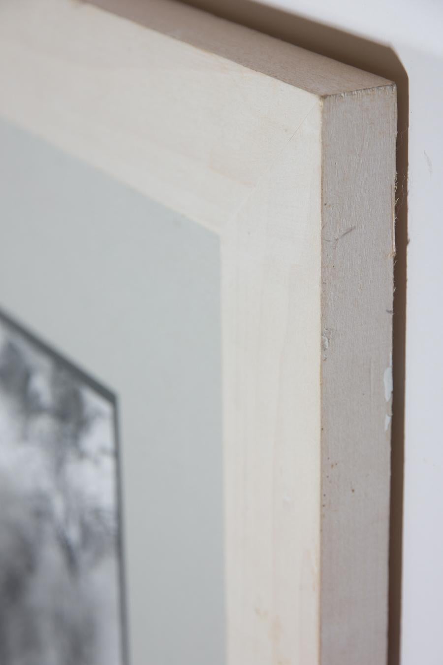 With an inscribed artist label on the reverse. Well presented in a double card mount and painted wood frame. Signed. On wove.
