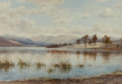 Edward Tucker Jnr (1847-1910) - Late 19th Century Watercolour, Lake Scene