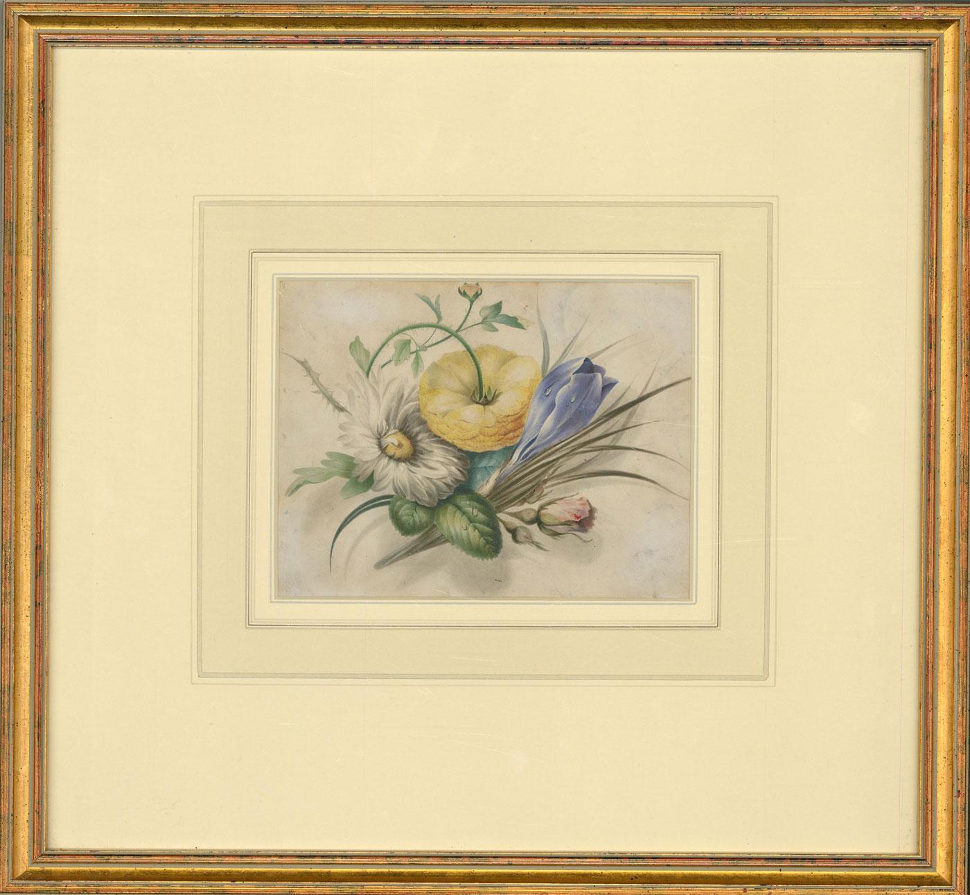 Attrib. James Holland Still-Life - Follower of James Holland (1799â€“1870) - 19th Century Watercolour, Flowers