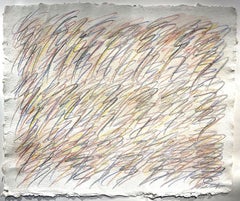 Drawing on Handmade Paper #7222020, Drawing, Pencil/Colored Pencil on Paper