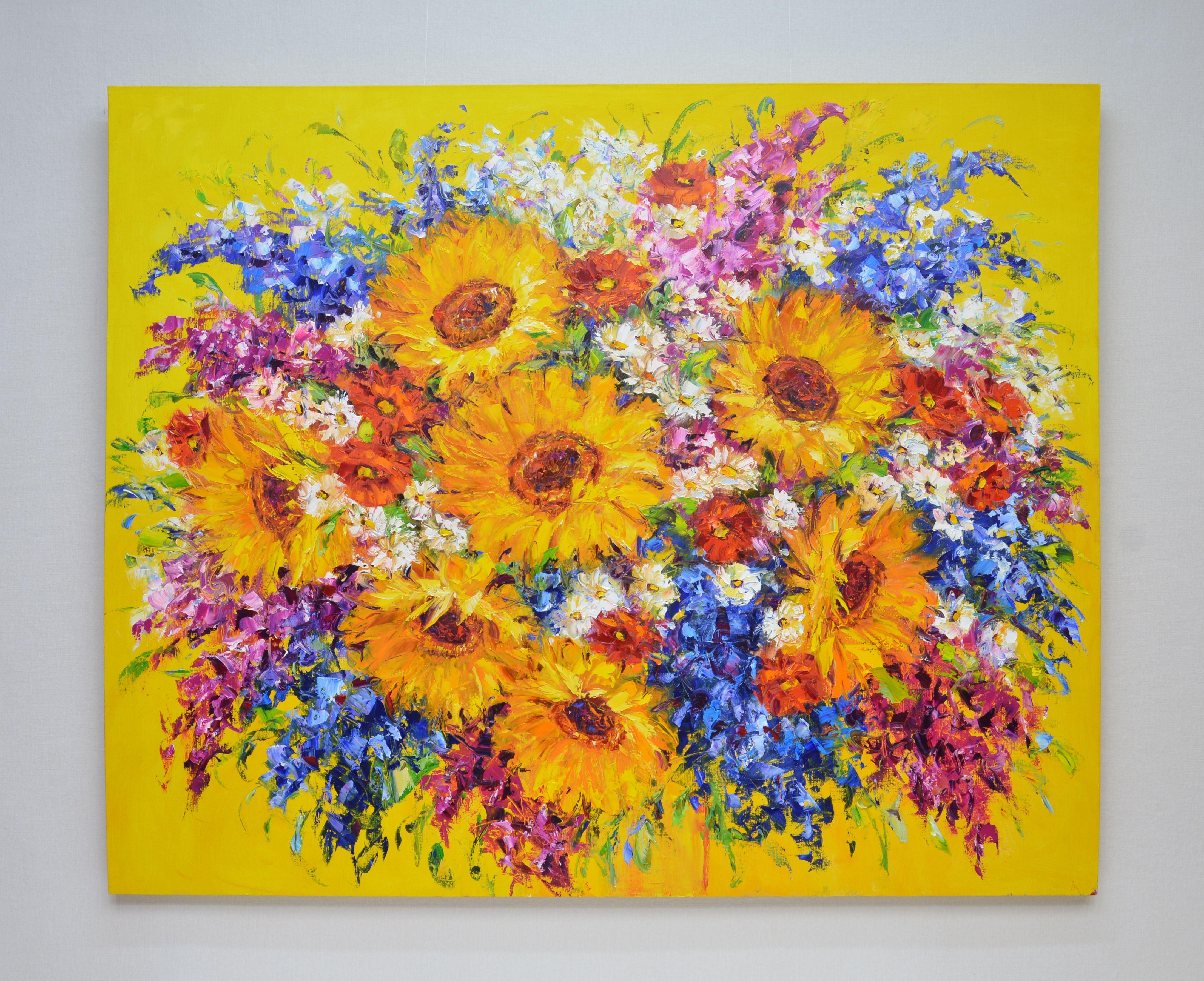 Sunny bouquet, Painting, Oil on Canvas 1