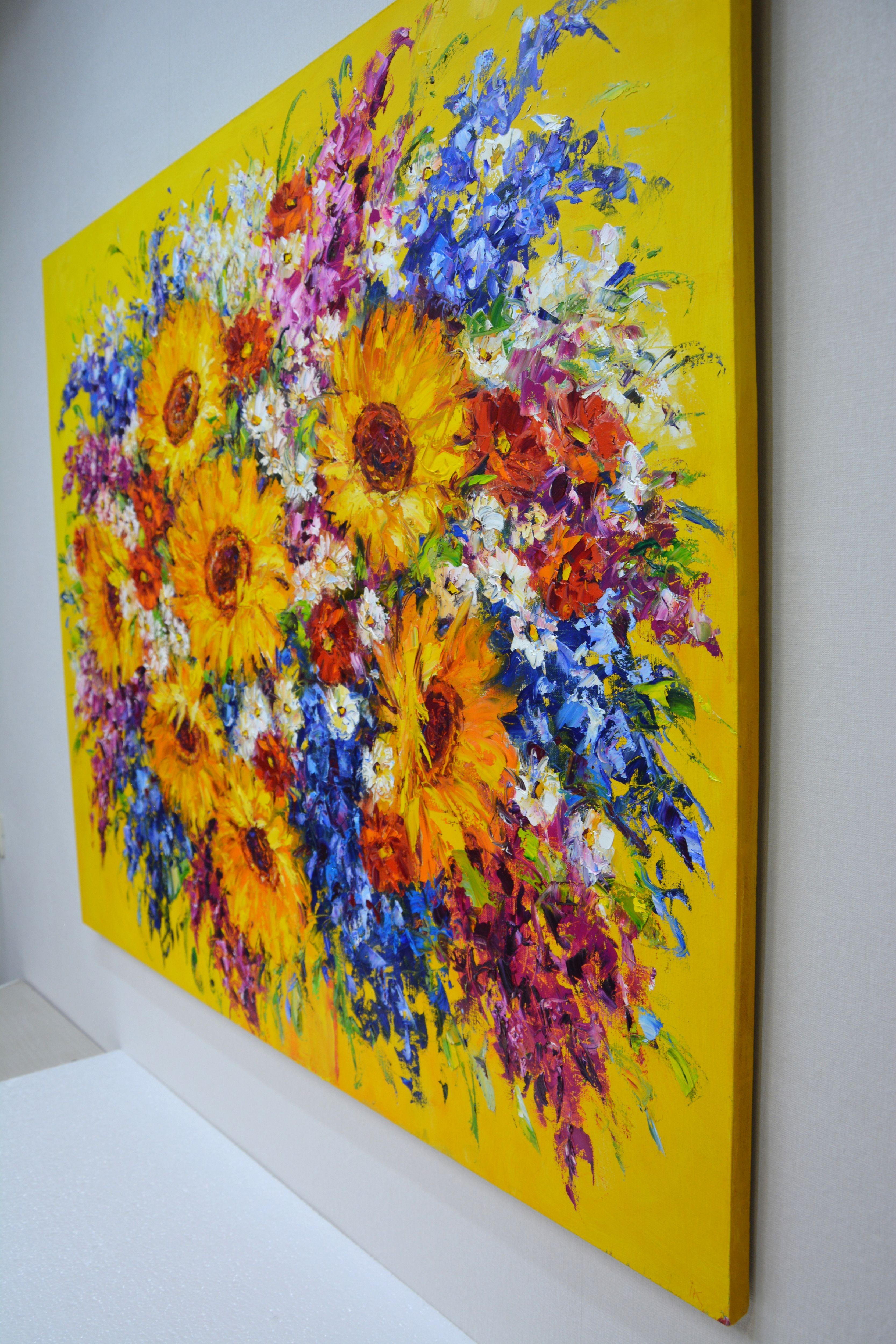 Sunny bouquet, Painting, Oil on Canvas 4