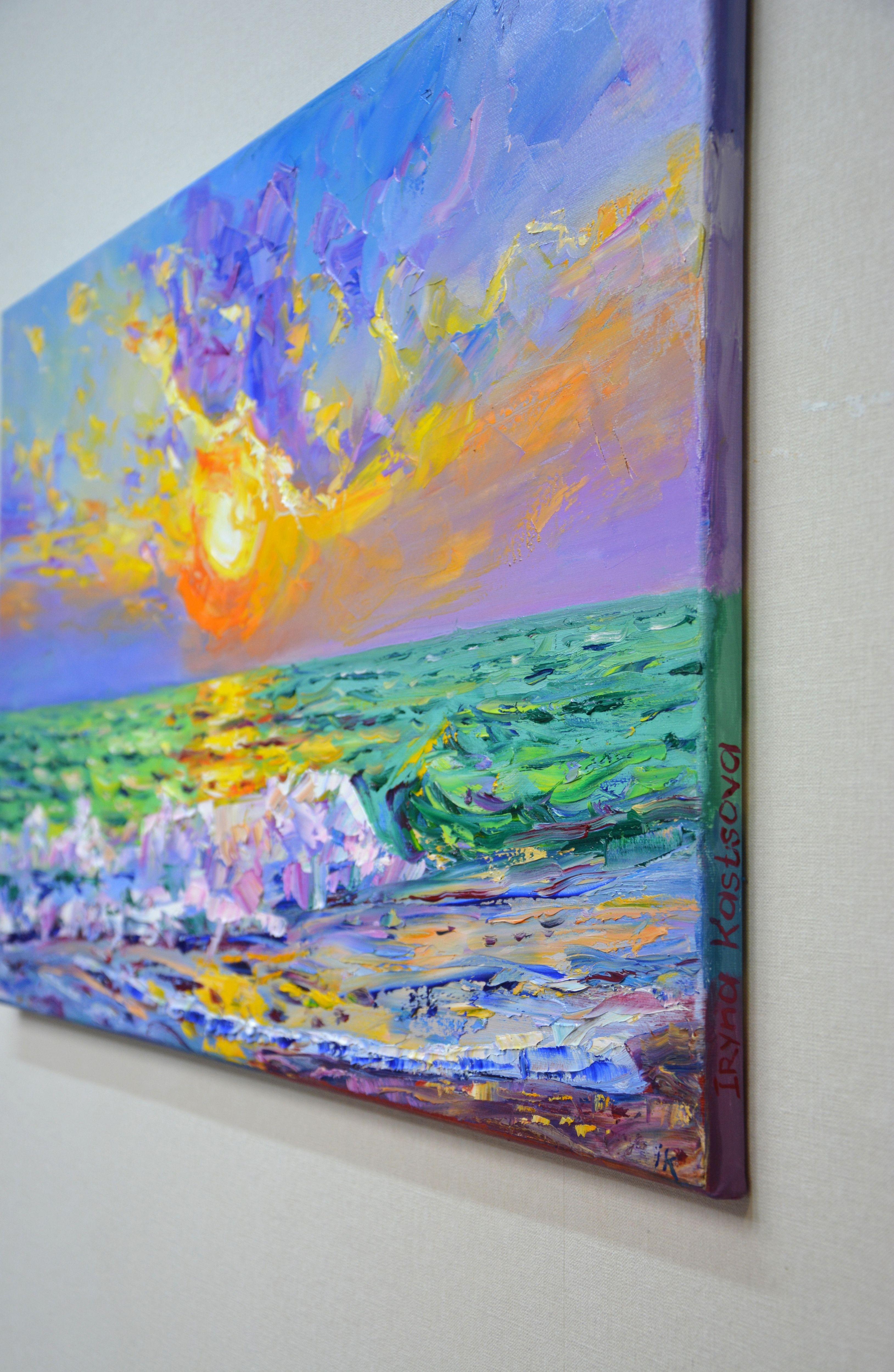 Pacific sunset, Painting, Oil on Canvas 3