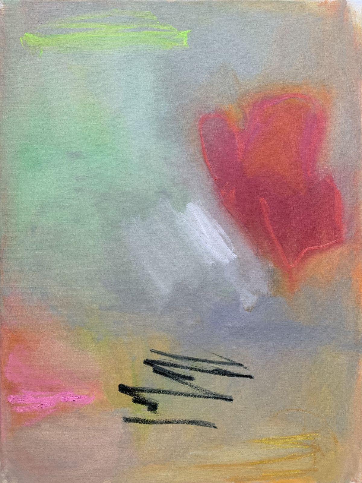 Trixie Pitts Abstract Painting - Love in the Air, Painting, Oil on Canvas