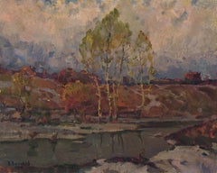 Early spring, Painting, Oil on Canvas