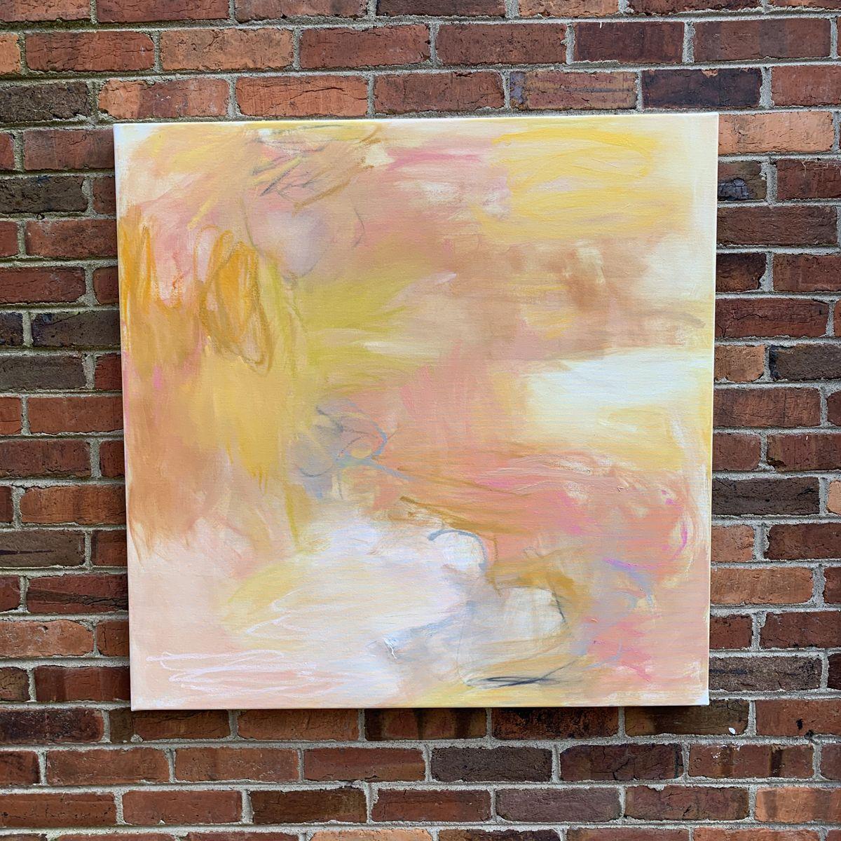 Day Dream, Painting, Oil on Canvas - Beige Abstract Painting by Trixie Pitts