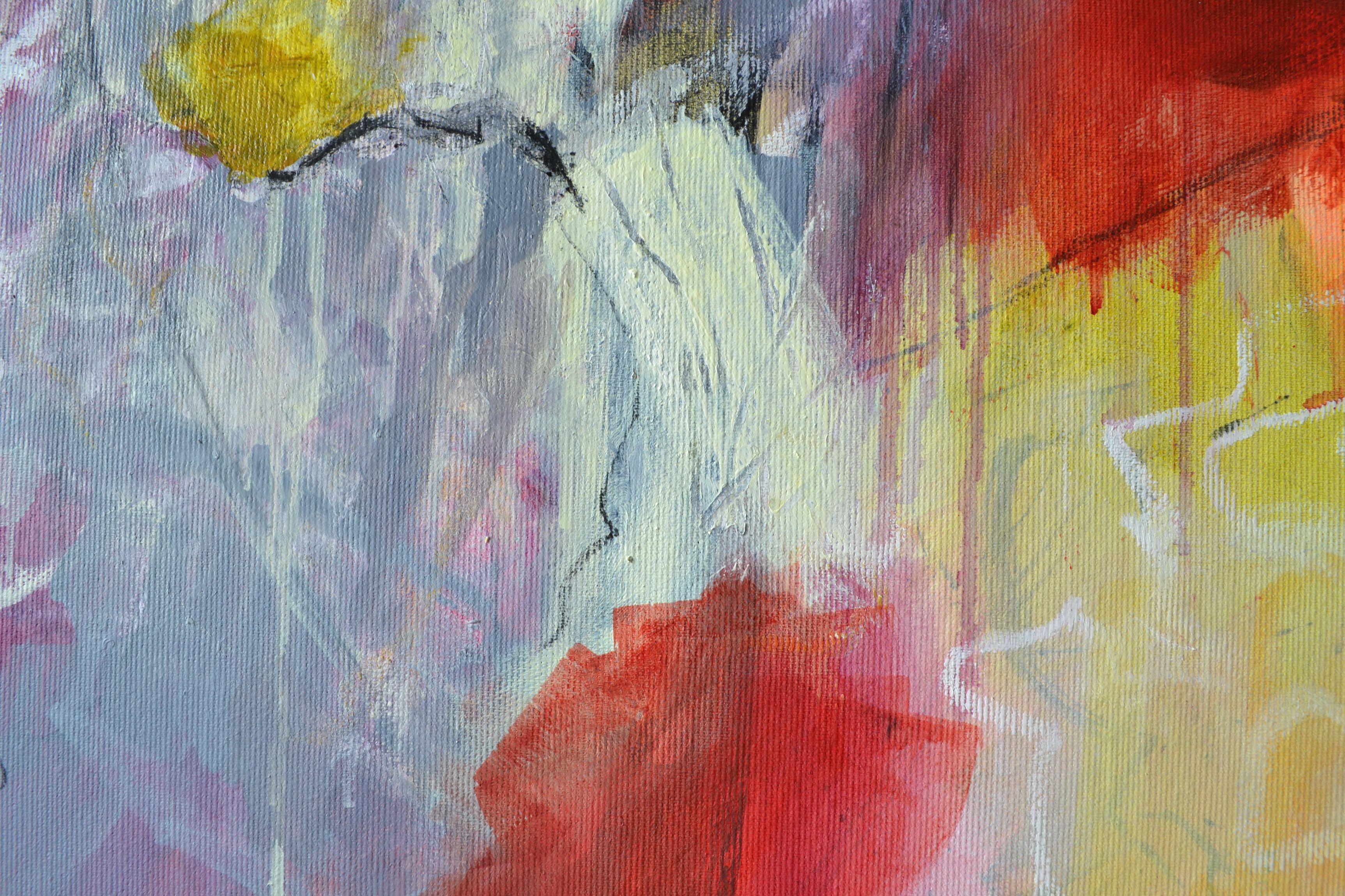 Qualcosa dal nulla, Pittura, Acrilico su tela - Painting Astratto di Karin Goeppert