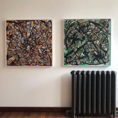 MANDALA #1 (ARANCIONE), Pittura, Acrilico su Tela