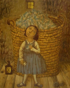 Fisherman's Daughter, Painting, Oil on Canvas
