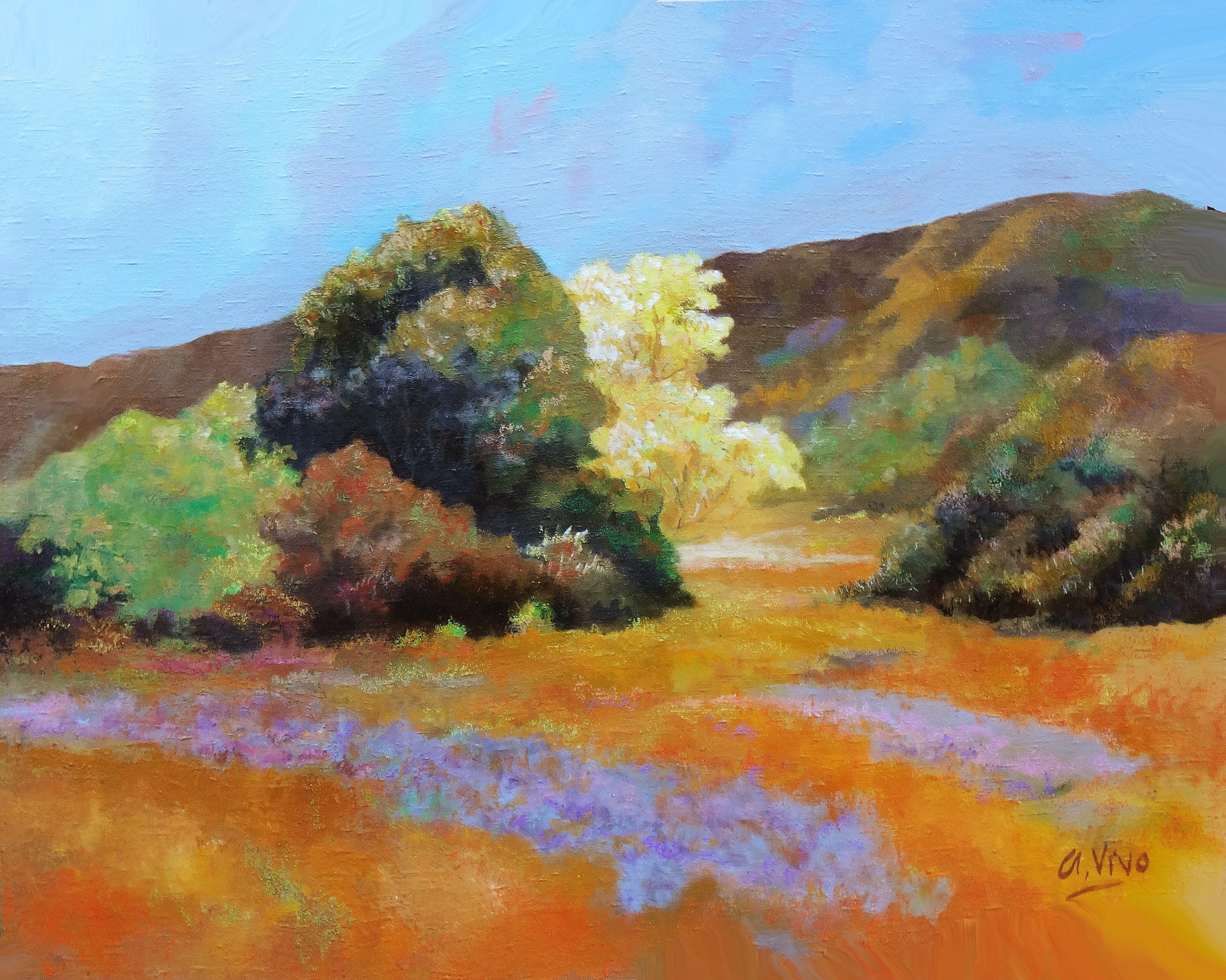 4806 Frondosidad, Pittura, Olio su tela - Painting di Andres Vivo