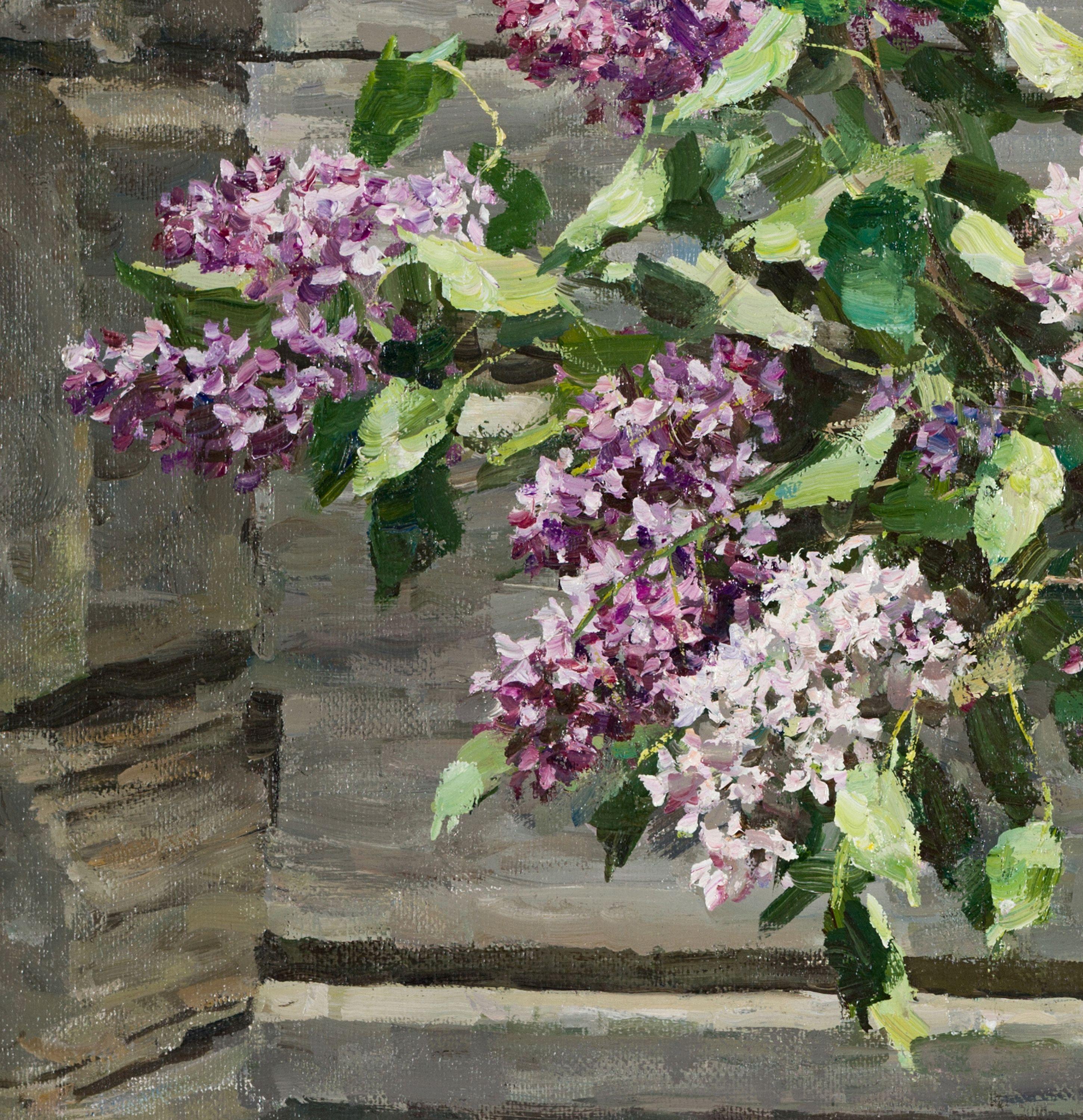 Still Life with Lilac, Painting, Oil on Canvas 2