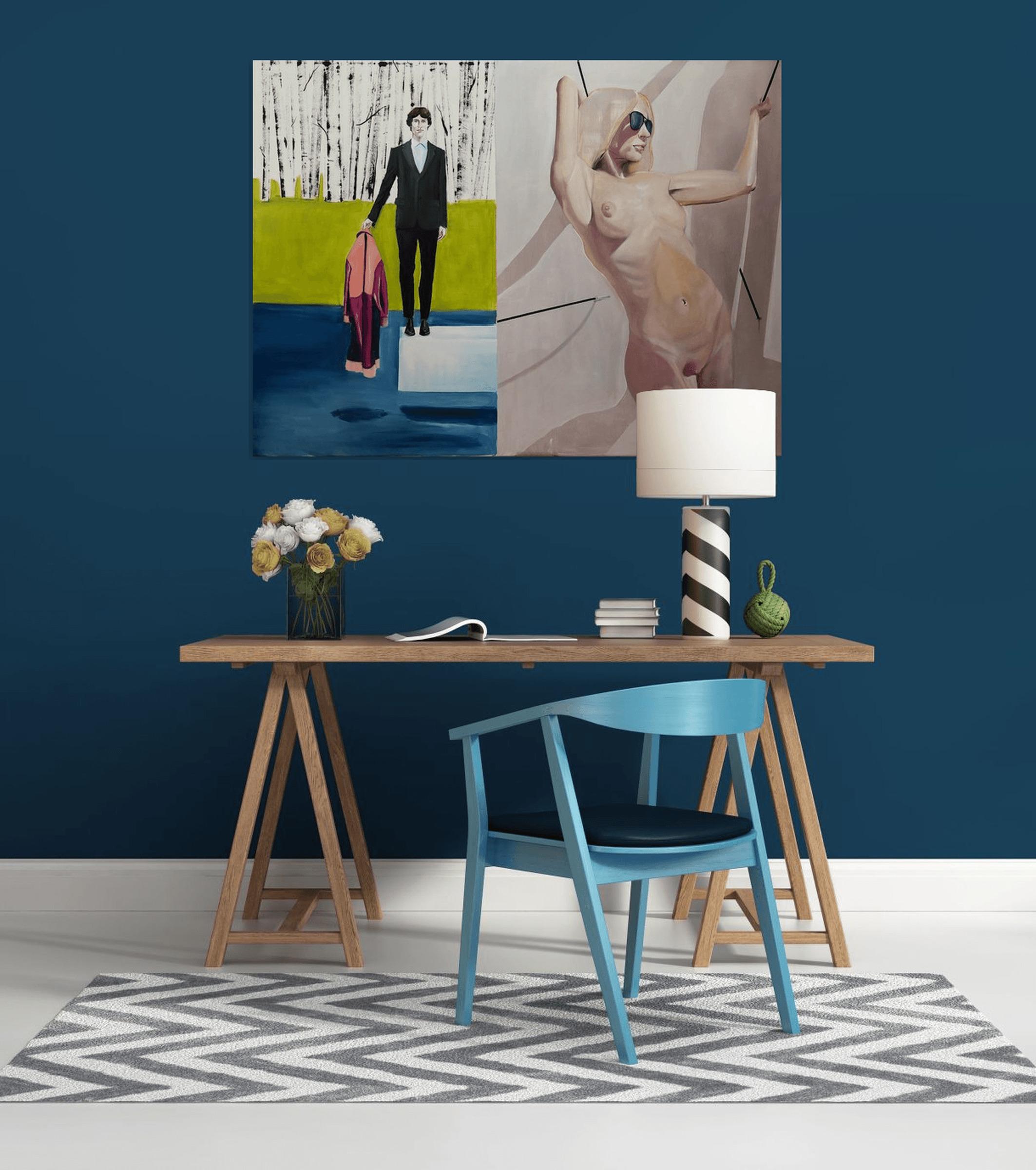 Cappotto, Pittura, Olio su tela in vendita 2