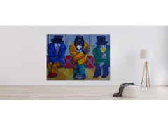 Sociable seating, Painting, Oil on Canvas