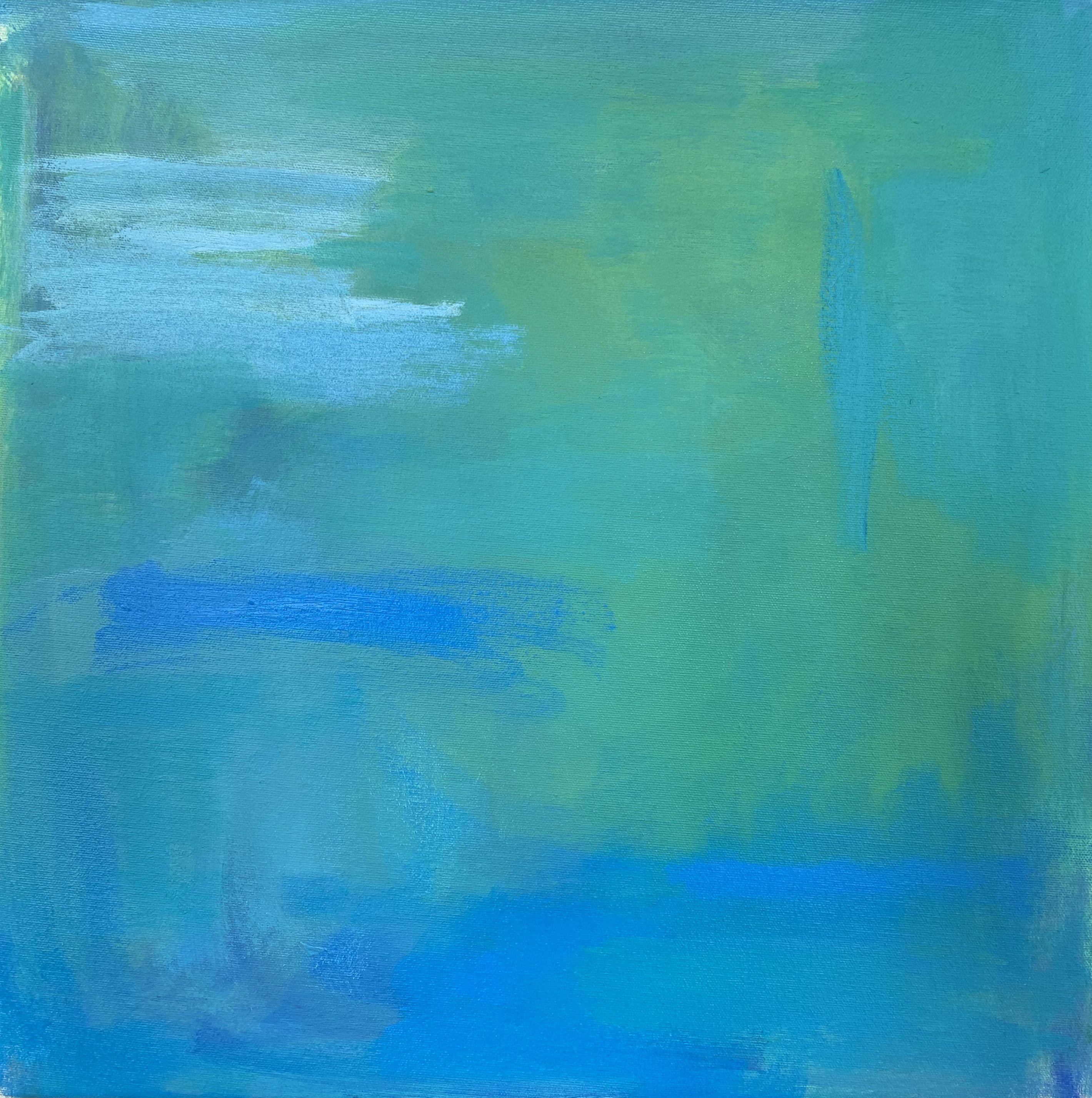 Trixie Pitts Abstract Painting - Pond, Painting, Oil on Canvas